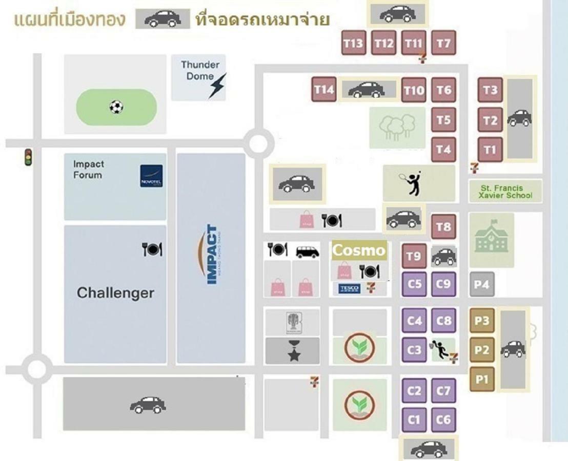 Popular Condo C4 Nonthaburi Extérieur photo